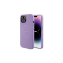 Guess Guess Saffiano MagSafe case for iPhone 15 Plus - purple
