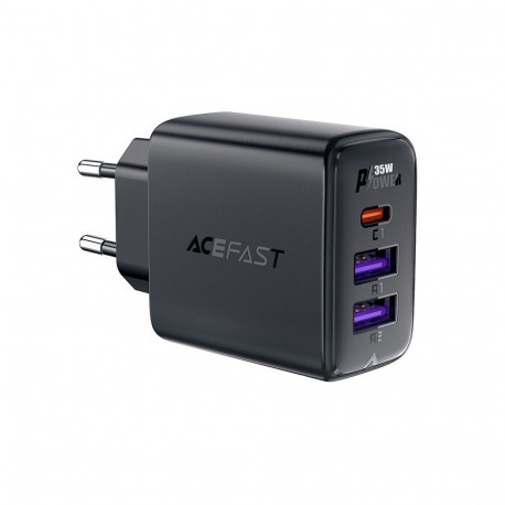 Acefast Acefast A57 PD 35W GaN charger 2 x USB-A + USB-C with 3 ports - black