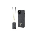 Guess Guess GUHCP15MP4TDSCPK iPhone 15 Plus 6.7" black/black hardcase Crossbody 4G Metal Logo