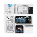 Spigen Spigen Ultra Hybrid Mag Case with MagSafe for iPhone 15 Plus - White (Zero One Pattern)