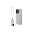 Guess Guess GUHCP13XP4TDSCPP case for iPhone 13 Pro Max 6.7" - pink Crossbody 4G Metal Logo