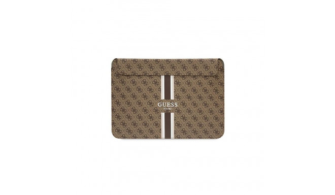 Guess Guess 4G Printed Stripes cover for a 16" laptop - brown