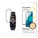 Wozinsky Durable Wozinsky Full Glue Full Screen Tempered Glass with Frame for Xiaomi Mi Band 8 - Bla