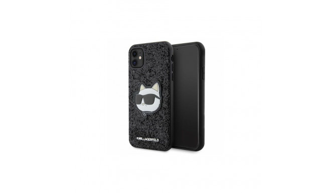 Karl Lagerfeld Karl Lagerfeld KLHCN61G2CPK iPhone 11 / Xr 6.1" black/black hardcase Glitter Choupett