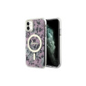 Guess Guess GUHMN61HCFWSP iPhone 11 / Xr 6.1" pink/pink hardcase Flower MagSafe