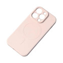 Hurtel MagSafe compatible silicone case for iPhone 15 Pro Max Silicone Case - cream