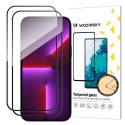 Wozinsky - 2pcs Full Screen Tempered Glass with Frame Case Friendly Wozinsky Full Glue iPhone 15 Pro