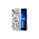 Guess Guess Flower MagSafe case for iPhone 14 - transparent