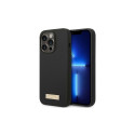 Guess Guess GUHMP14XSBPLK iPhone 14 Pro Max 6.7" black/black hard case Silicone Logo Plate MagSafe