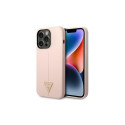 Guess Guess GUHCP14LSLTGP iPhone 14 Pro 6.1" pink/pink hardcase Silicone Triangle