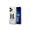 Karl Lagerfeld Karl Lagerfeld KLHCP14LLBKLCS iPhone 14 Pro 6,1" srebrny/silver hardcase Liquid Glitt