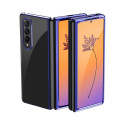 Hurtel Plating Case case for Samsung Galaxy Z Fold 4 cover with a metallic frame blue