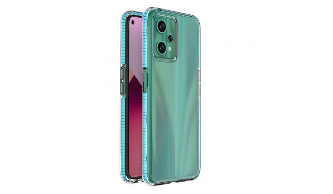 Hurtel Spring Case for Realme 9 Pro silicone cover with frame light blue