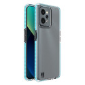 Hurtel Spring Case for Realme C31 silicone cover with frame light blue