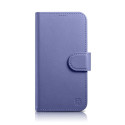 iCarer iCarer Wallet Case 2in1 Cover iPhone 14 Pro Anti-RFID Leather Flip Case Light Purple (WMI1422