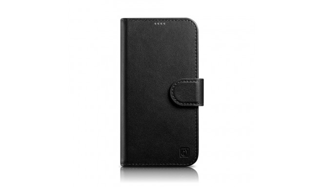 iCarer - iCarer Wallet Case 2in1 Cover iPhone 14 Plus Anti-RFID Leather Flip Case Black (WMI14220727