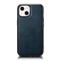 iCarer iCarer Leather Oil Wax case covered with natural leather for iPhone 14 blue (WMI14220717-BU)