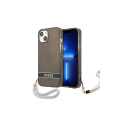 Guess Guess GUHCP13SHTSGSK iPhone 13 mini 5.4" black/black hardcase Translucent Stap