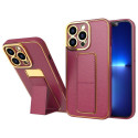 Hurtel New Kickstand Case for iPhone 12 with stand red