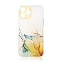 Hurtel Marble Case for iPhone 12 Pro Max Gel Cover Orange Marble