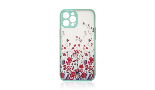 Hurtel Design Case for iPhone 12 Pro Max flower case light blue