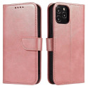 Hurtel Magnet Case elegant case cover with a flap and stand function for Samsung Galaxy A73 pink