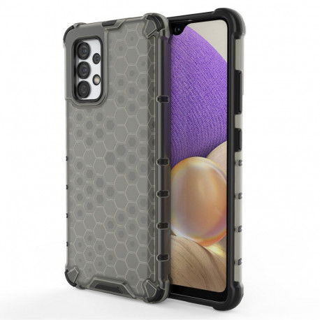 Hurtel Honeycomb case armored cover with a gel frame for Samsung Galaxy A03s (166.5) black