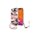 Guess Guess GUHCP13MKCABPI iPhone 13 6.1" pink/pink hardcase Camo Strap Collection