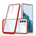 Hurtel Clear 3in1 case for Samsung Galaxy S22 + (S22 Plus) frame gel cover red