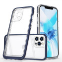 Hurtel Clear 3in1 case for iPhone 12 Pro Max blue frame gel cover