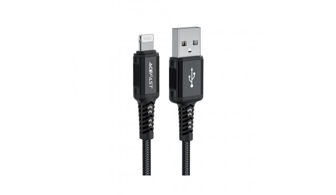 Acefast Acefast MFI USB - Lightning cable 1.8m, 2.4A black (C4-02 A Black)