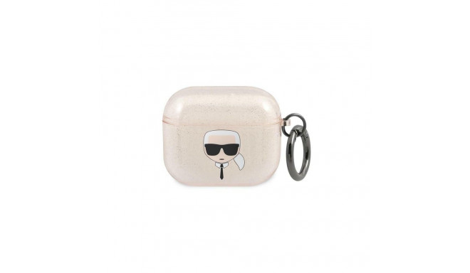 Karl Lagerfeld Karl Lagerfeld KLA3UKHGD AirPods 3 cover zoty/gold Glitter Karl`s Head