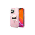 Karl Lagerfeld Karl Lagerfeld KLHCP13XKHTUGLP iPhone 13 Pro Max 6,7" rowy/pink hardcase Glitter Karl