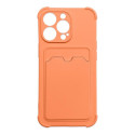 Hurtel Card Armor Case Pouch Cover for iPhone 13 Pro Max Card Wallet Silicone Air Bag Armor Cover Or