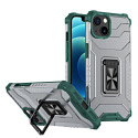 Hurtel Crystal Ring Case Kickstand Tough Rugged Cover for iPhone 13 mini green