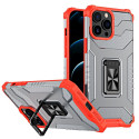 Hurtel Crystal Ring Case Kickstand Tough Rugged Cover for iPhone 12 Pro Max red