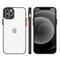 Hurtel Milky Case silicone flexible translucent case for Samsung Galaxy A72 4G black