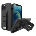 Hurtel Rope case gel case with a chain lanyard bag lanyard iPhone 11 Pro Max black