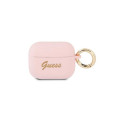 Guess Guess GUAPSSSI AirPods Pro cover pink/pink Silicone Vintage Script