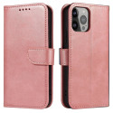 Hurtel - Magnet Case elegant bookcase type case with kickstand for iPhone 13 Pro Max pink