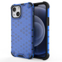 Hurtel Honeycomb Case armor cover with TPU Bumper for iPhone 13 mini blue