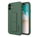 Wozinsky Wozinsky Kickstand Case silicone case with stand for iPhone 12 Pro Max dark green