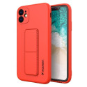 Wozinsky Wozinsky Kickstand Case silicone case with stand for iPhone 12 Pro Max red
