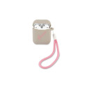 Guess Guess GUACA2LSVSGP AirPods cover gray pink/grey pink Silicone Vintage