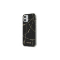 Guess Guess GUHCP12SPCUCHBK iPhone 12 mini 5.4" black/black hardcase Gold Chain Collection