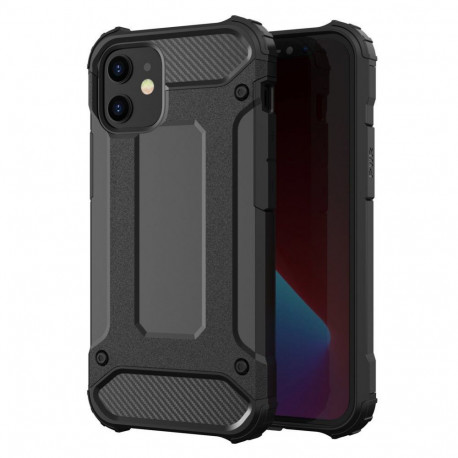Hurtel Hybrid Armor Case Tough Rugged Cover for iPhone 12 Pro Max black