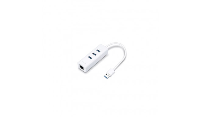TP-Link USB 3.0 3-Port Hub & Gigabit Ethernet Adapter 2 in 1 USB Adapter UE330