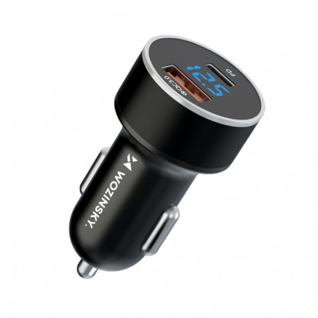 Wozinsky Wozinsky WDCCAC USB-C USB-A 36W Car Charger - Black