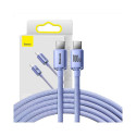 Baseus Baseus Crystal Shine cable USB-C to USB-C, 100W, 1.2m (purple) Baseus Baseus Crystal Shine cable USB-C to USB-C, 100W, 1.2m (purple)
