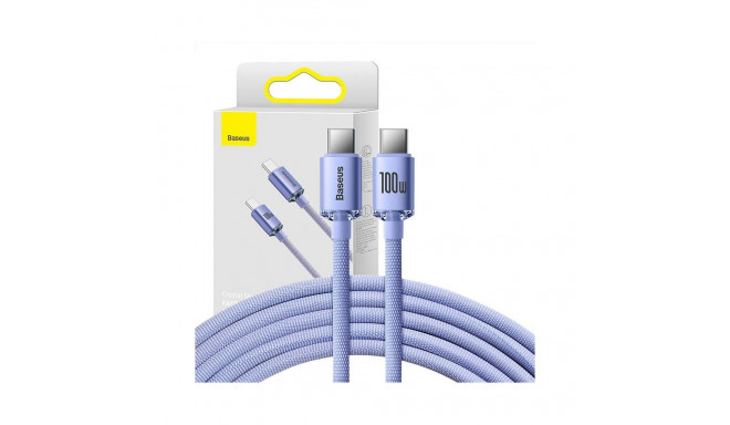 Baseus Baseus Crystal Shine cable USB-C to USB-C, 100W, 1.2m (purple)